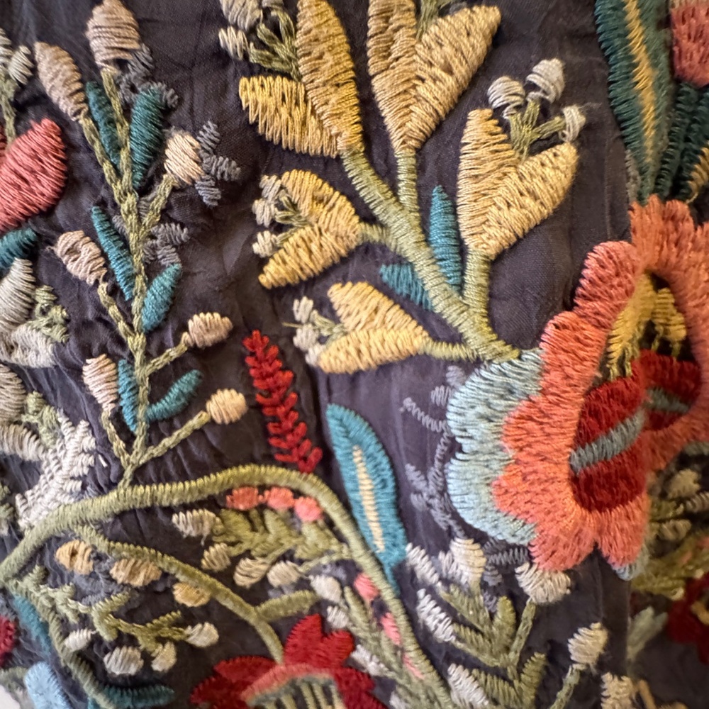 Gorgeous Johnny Was Gray Multi Colored Top - Picture 9 of 14
